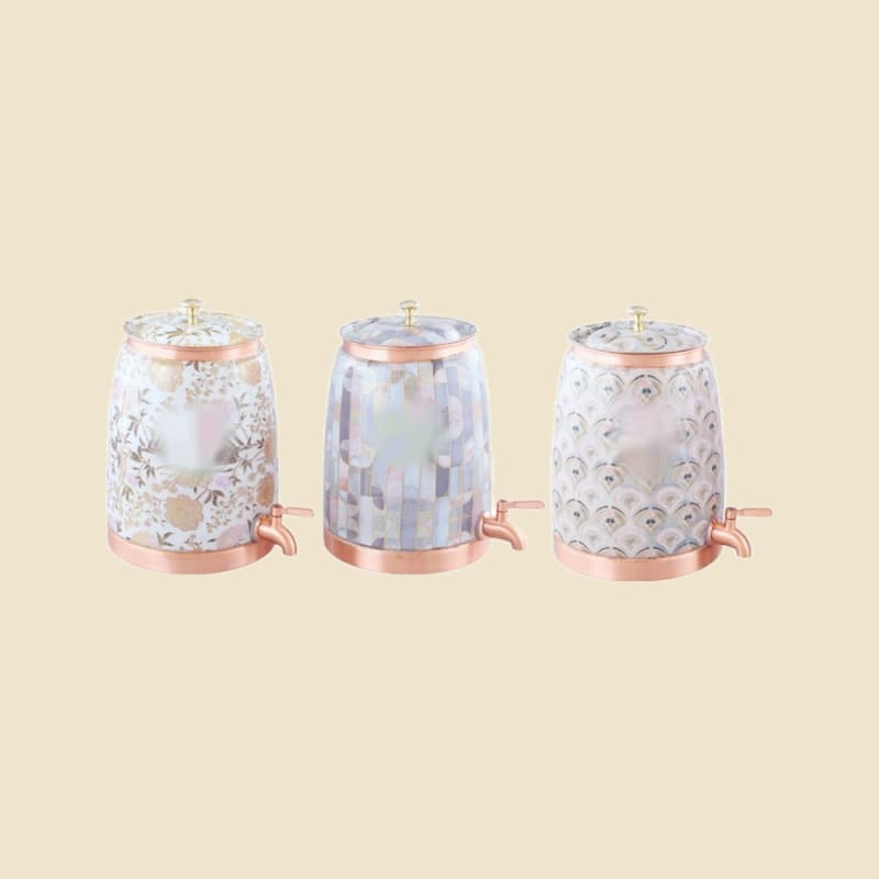3D Meena Jaldhara Water Dispenser on a warm ivory background