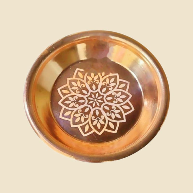 Copper Taman Laser Small on a warm ivory background