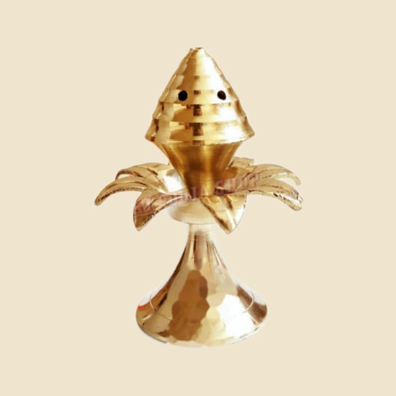 Brass Agardan Khajur on a warm ivory background