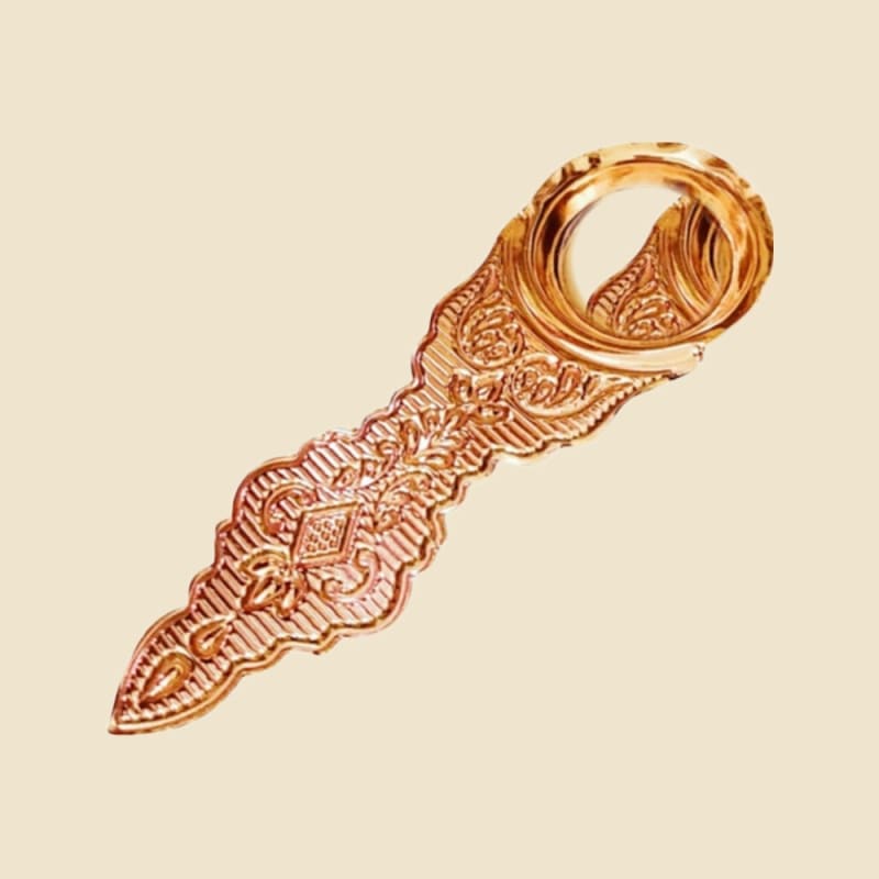Copper Sheet Kapoor Aarti on a warm ivory background
