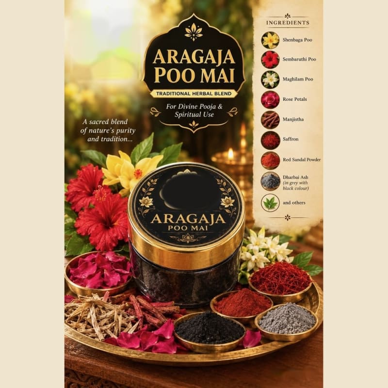 Aragaja Poo Mai on a warm ivory background