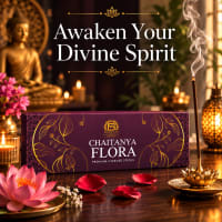 Chaitanya Global Flora Premium Incense — house-brand floral agarbatti box