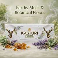 Chaitanya Global Kasturi Flora Premium Incense — exotic musk-floral agarbatti in premium packaging