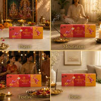 Kasturi Flora Natural incense burning with minimal smoke in a bright modern room