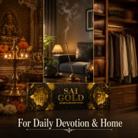 Close-up of Sai Gold incense stick — fine floral masala with premium finish