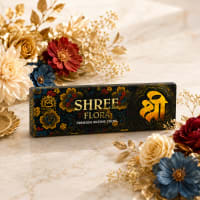 Chaitanya Global Shree Flora Premium Incense — 200g high-volume floral agarbatti box