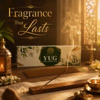 Chaitanya Global Yug Herbal Masala Incense — natural botanical agarbatti in green packaging