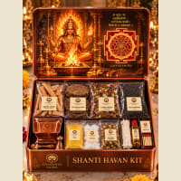 Shanti Havan Mini Kit — open box showing contents