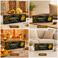 Shree Flora incense burning during daily morning worship in a home pooja room