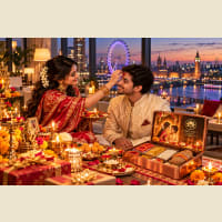 Bhai Dooj ceremony with sister applying kesar chandan tilak