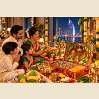 Gudi Padwa / Ugadi celebration with kit contents and new Panchang