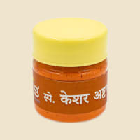 Smaller jar of Kesar Ashtagandh