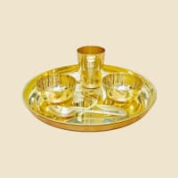 Brass Thali Set, another design or size