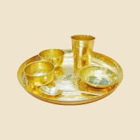 Brass Thali Set, another design or size