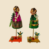 Decorative Gudi for Gudi Padwa, another view