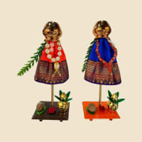 Decorative Gudi for Gudi Padwa, another view