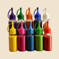 Rangoli Colour Squeeze Bottles, Assorted Colours, another view