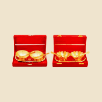 Silver and Gold Bowl Gift Set, another design or size