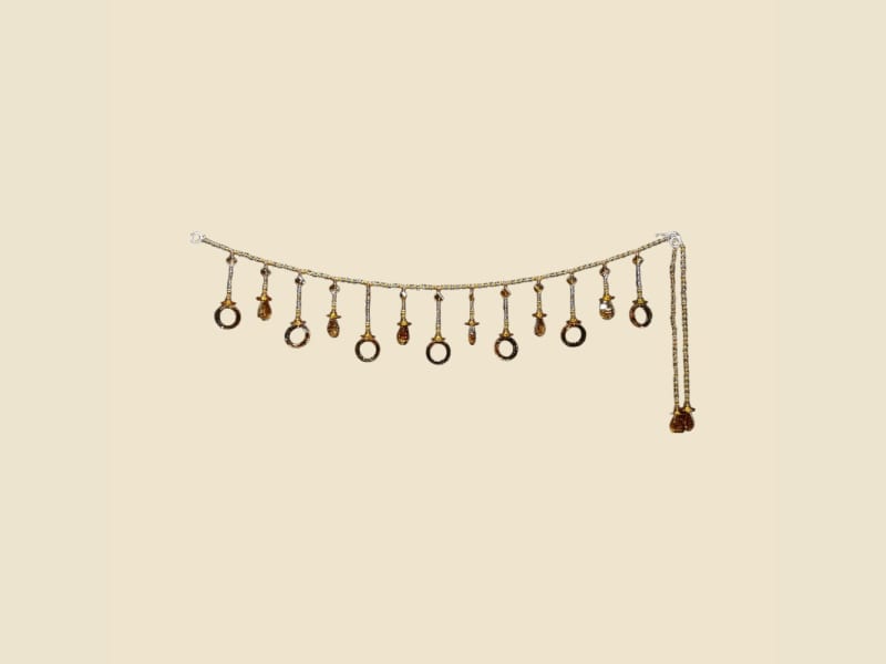 Decorative Door Bandhanwar (Item 006) on a warm ivory background