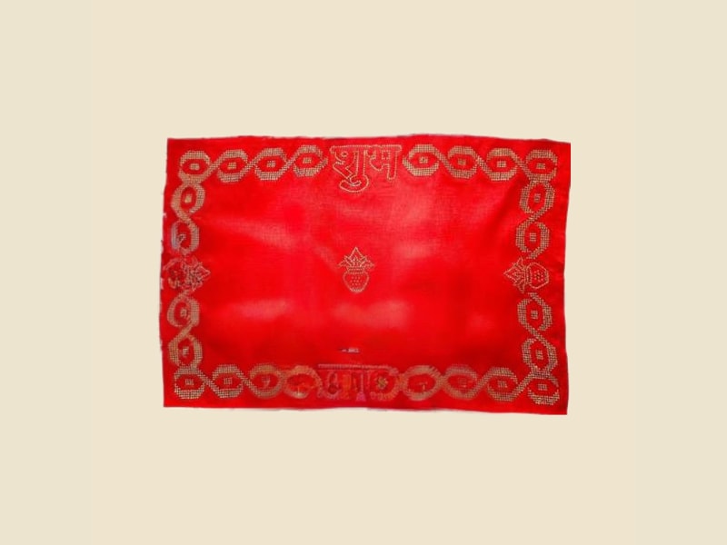 Diamond Design Puja Aasan, Mixed Colours (CI 6430) on a warm ivory background