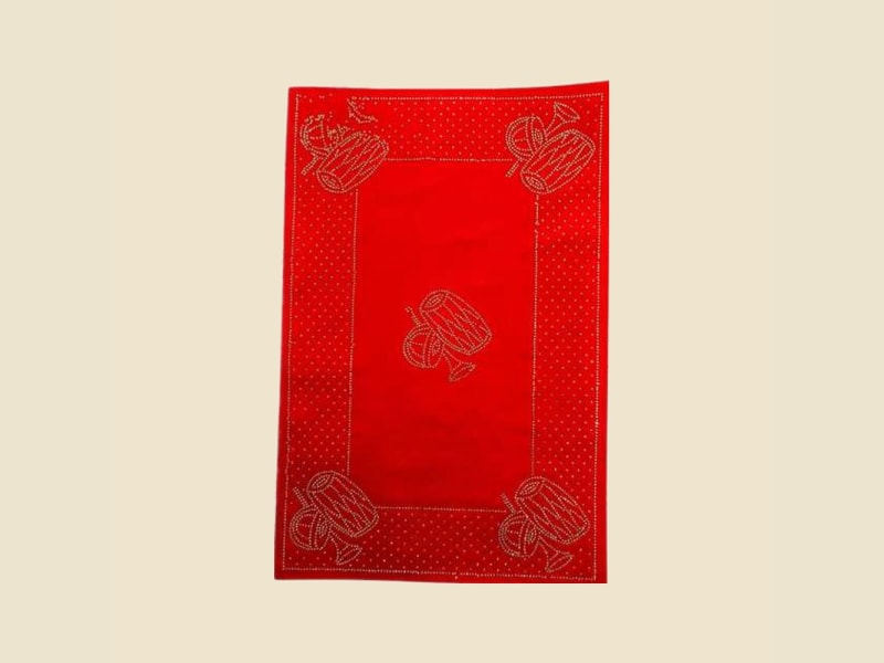 Diamond Design Puja Aasan, Mixed Colours (CI 6437) on a warm ivory background