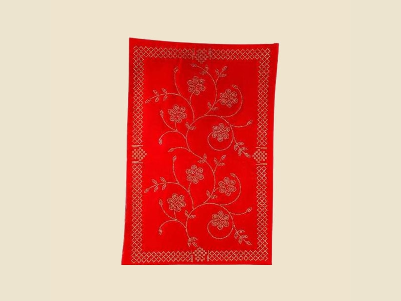 Diamond Design Puja Aasan, Mixed Colours (CI 6433) on a warm ivory background