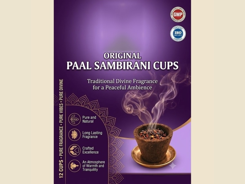 Paal Sambrani Cups on a warm ivory background