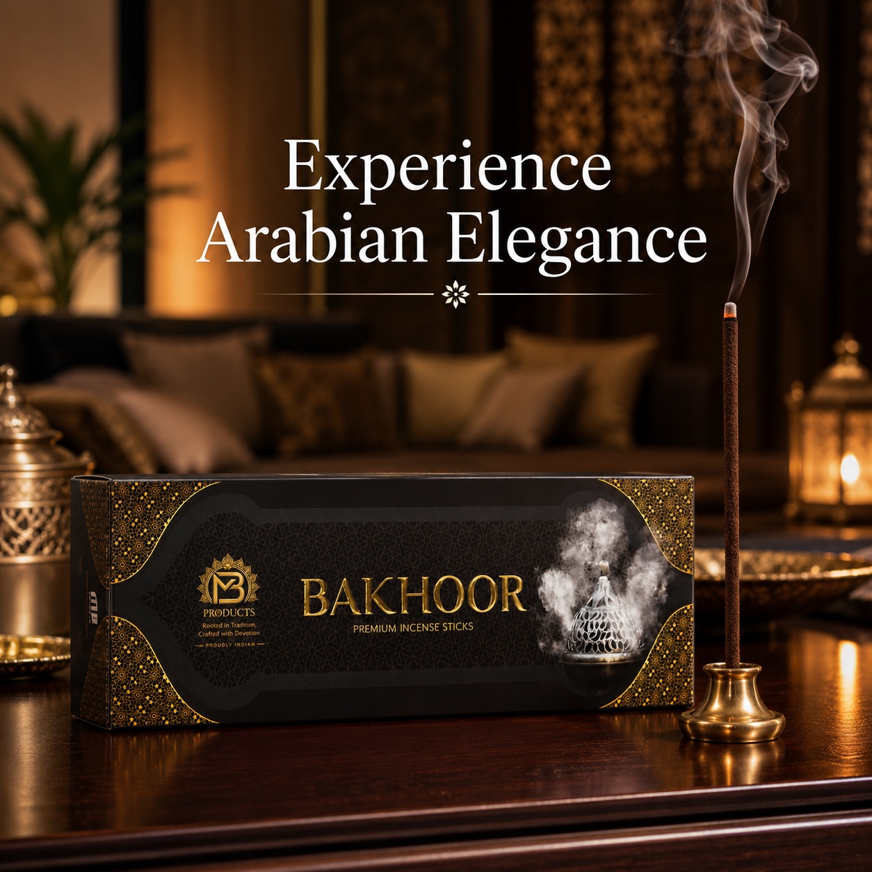 Premium Bakhoor Incense Sticks  with Oud Notes