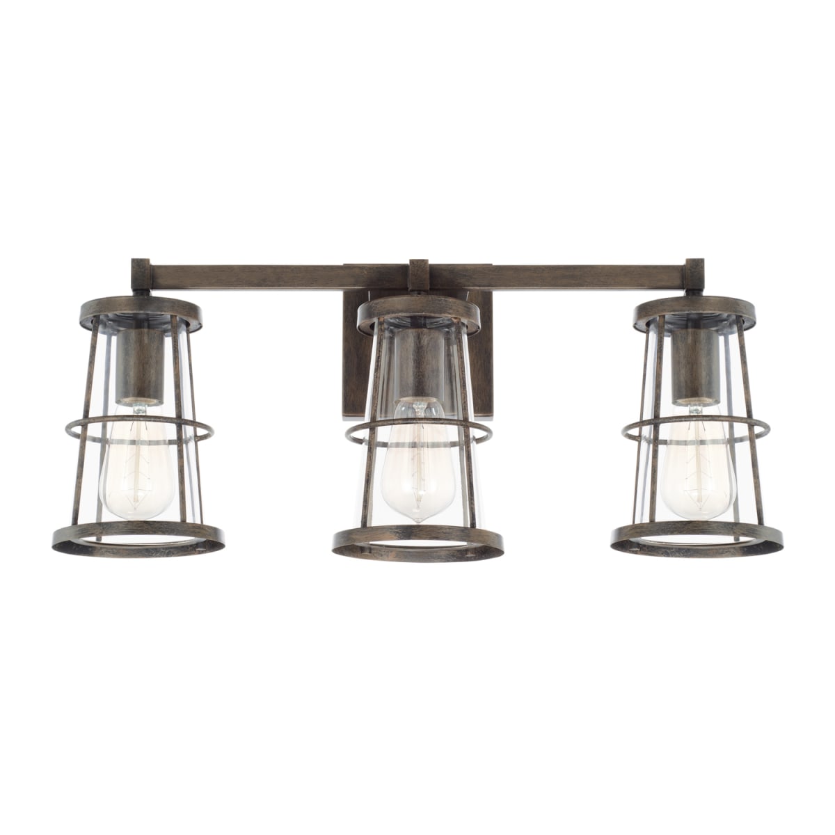 22.5" W x 10" H x 7.5" E 3-Light Vanity in Nordic Grey