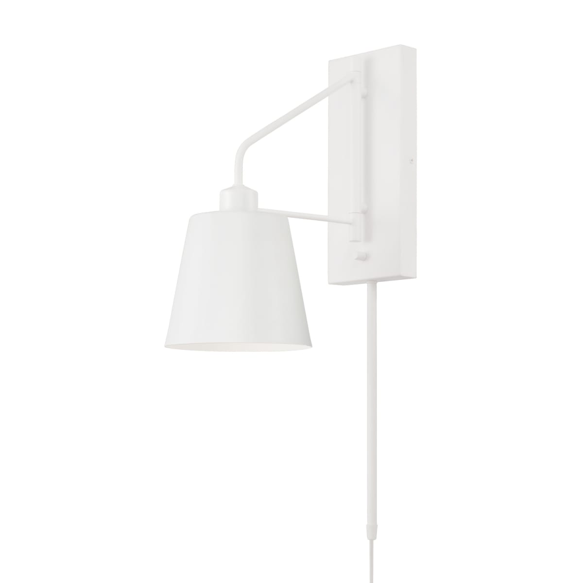 6.75"W x 24.50"H 1-Light Modern Metal Sconce in White