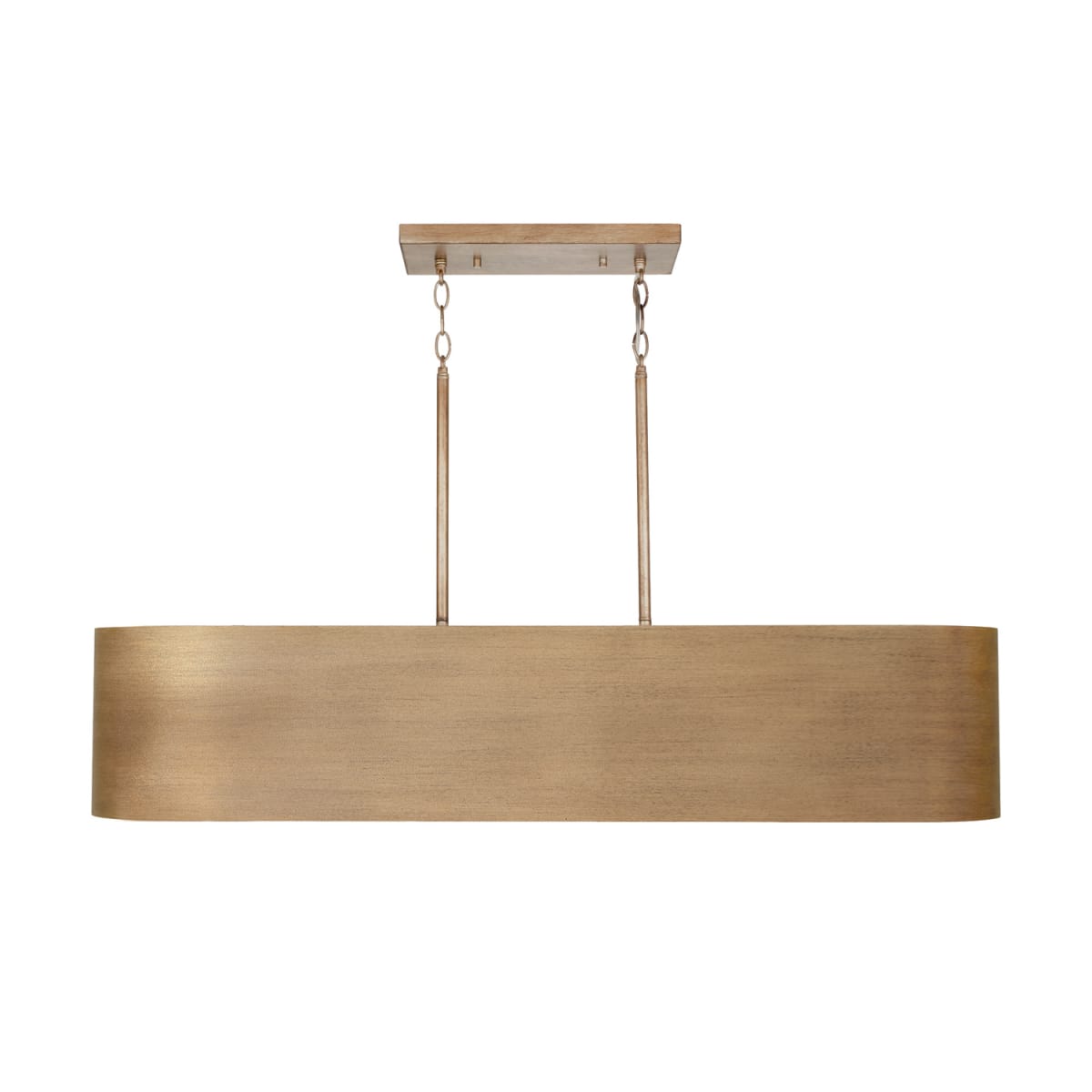 44" W x 9" H x 11" E 5-Light Linear Fixture in Mystic Luster