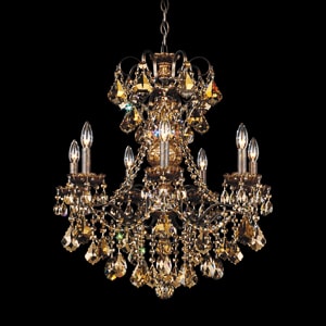 New Orleans 7 Light 120V Chandelier in Aurelia with Clear Radiance Crystal