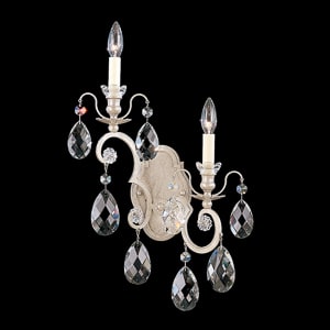 Renaissance 2 Light 120V Left Wall Sconce in Heirloom Bronze with Clear Radiance Crystal