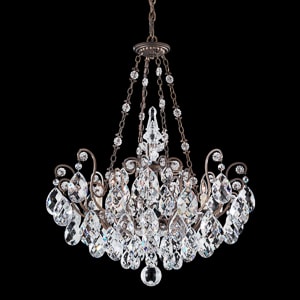 Renaissance 8 Light 120V Pendant in Etruscan Gold with Clear Heritage Handcut Crystal