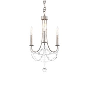 Verdana 3 Light 110V Mini Pendant in Etruscan Gold and Clear Optic Crystal