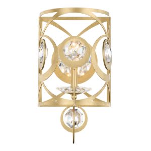 Gwendolynn 1 Light 120V Wall Sconce in Ferro Black and Clear Radiance Crystal