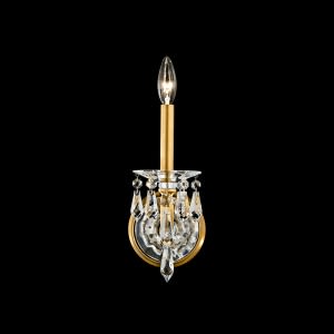 Napoli 1 Light 120V Wall Sconce in Black with Clear Radiance Crystal