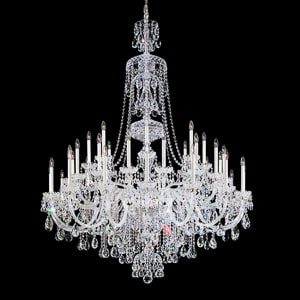 Sterling 45 Light 120V Chandelier in Aurelia with Clear Radiance Crystal