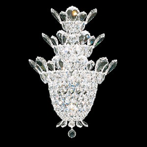 Trilliane 4 Light 120V Wall Sconce in Polished Stainless Steel with Clear Radiance Crystal