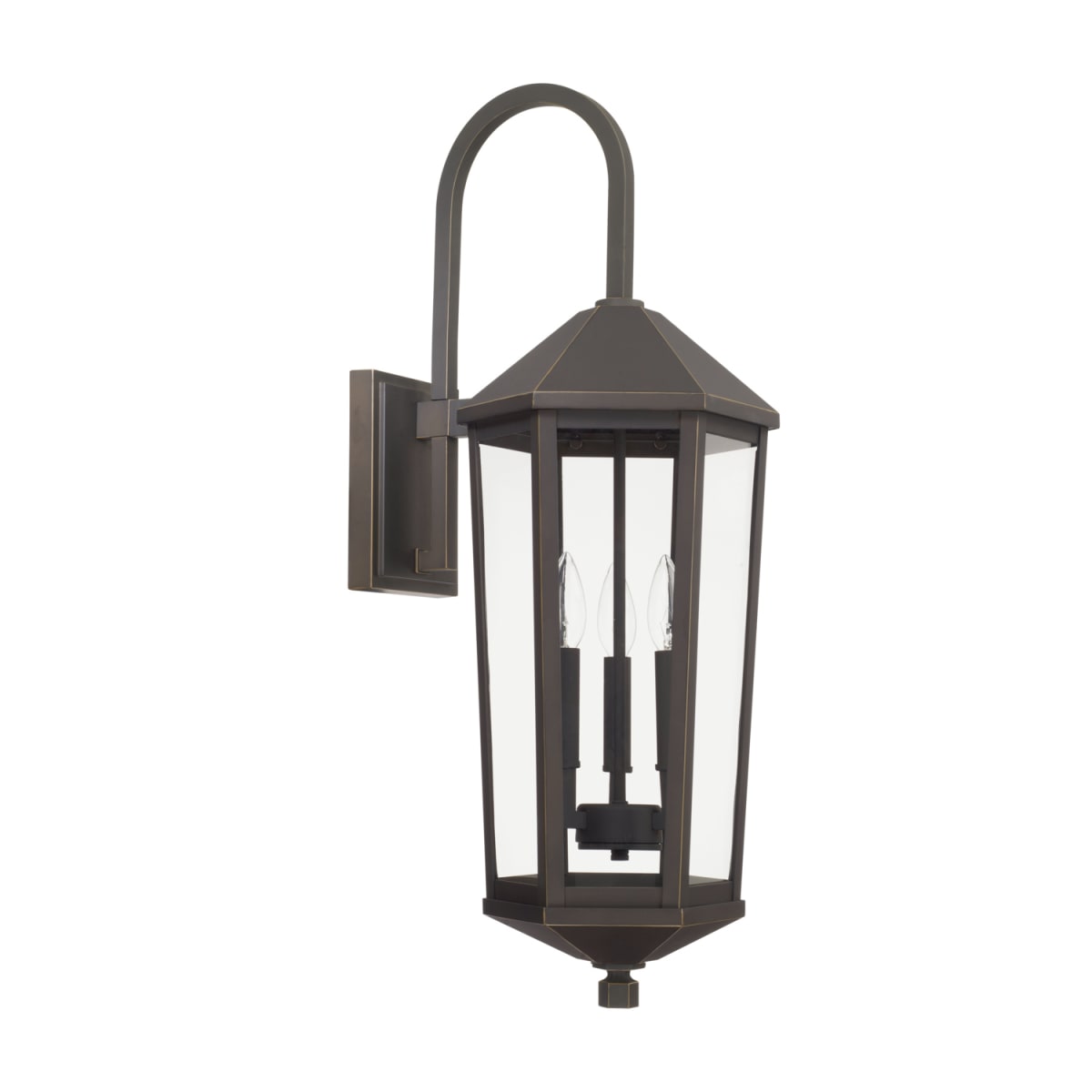 3-Light Outdoor Wall-Lantern
