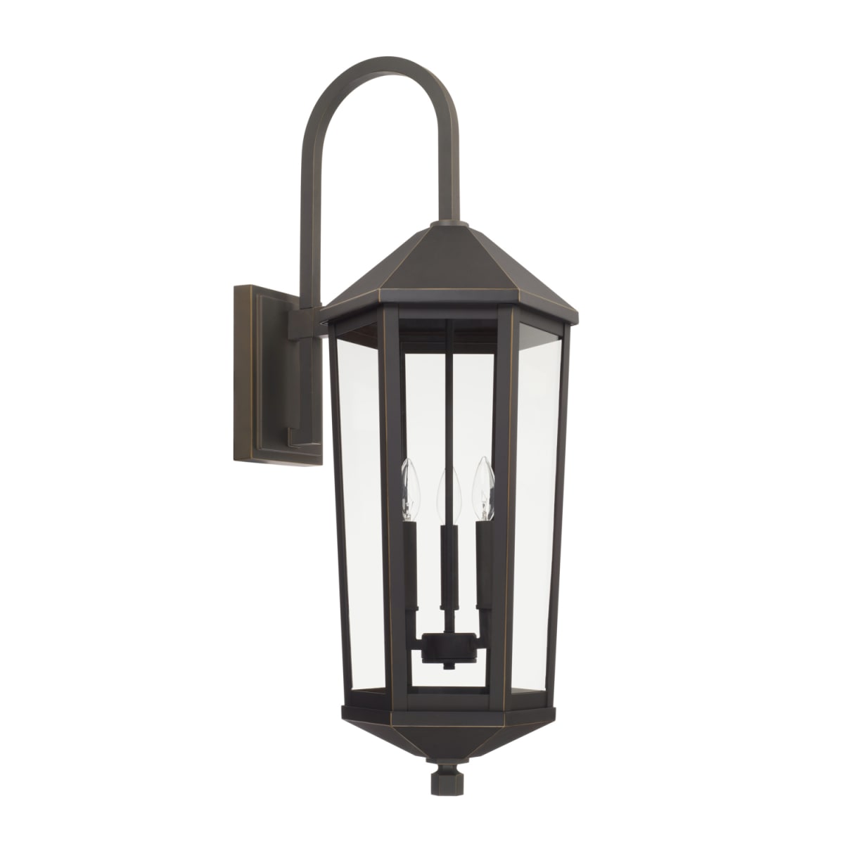 3-Light Outdoor Wall-Lantern