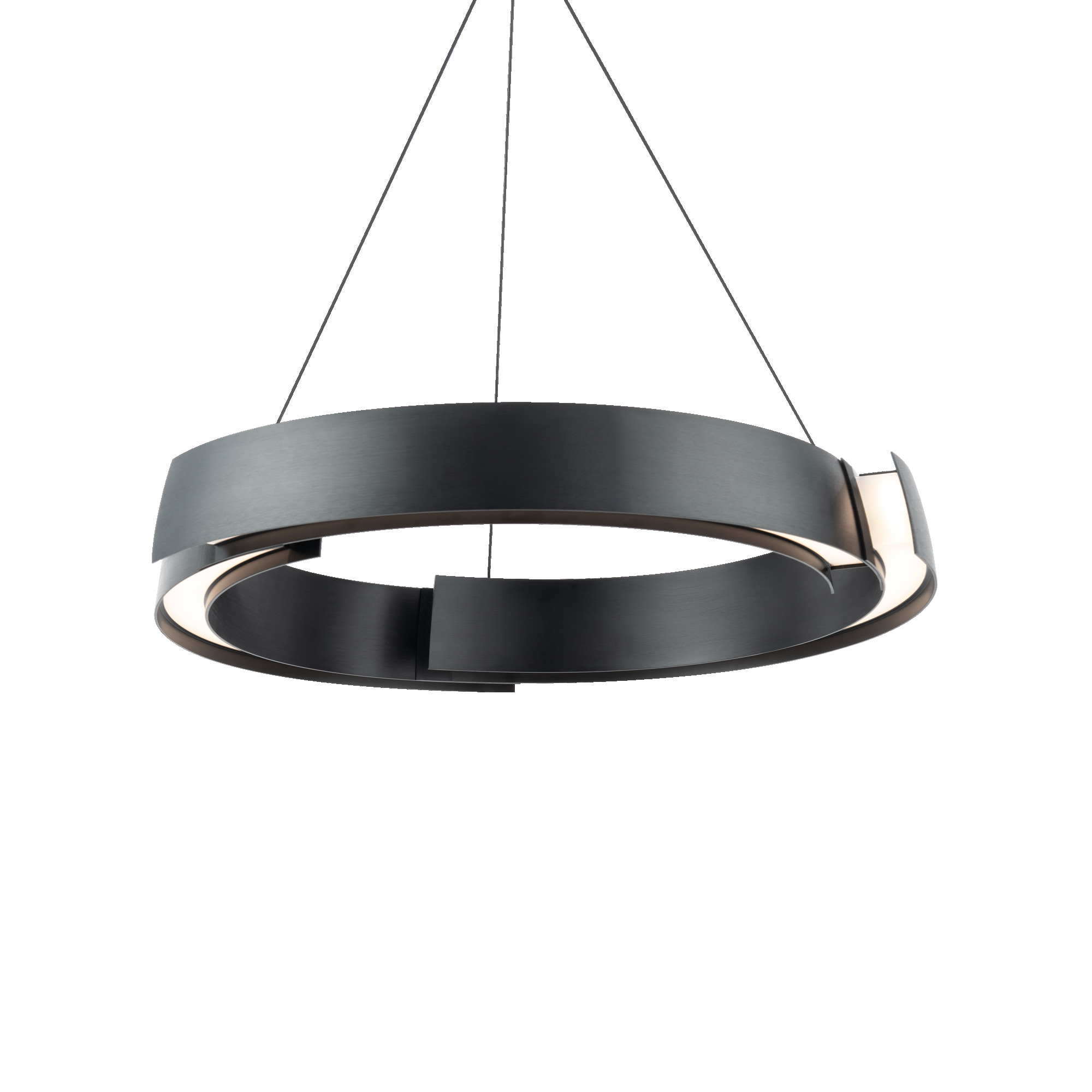 Anticipating a convergence of rugged curved metal forms. A remarkable yet simply complex configuration illuminated with advanced LED technology for enduring beauty and energy efficiency in a broad range of settings.
