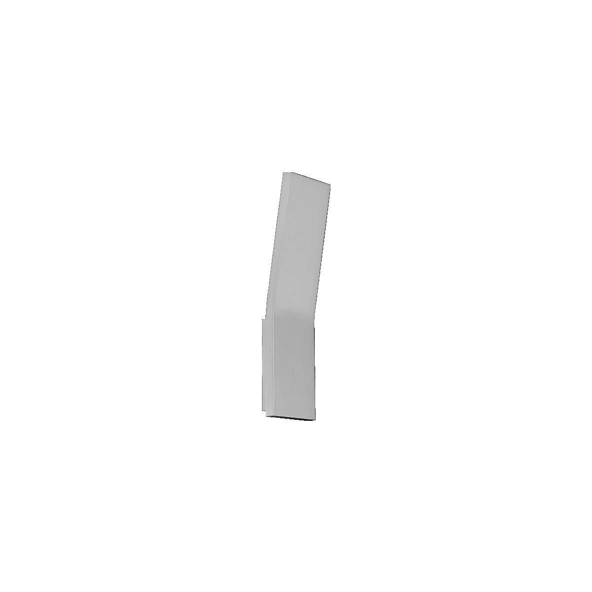 A new slant on modern lighting. This low profile angular sconce deploys robust indirect illumination of walls and surfaces. The sloped façade on this clean, minimalist sconce offers a unique look and high style appeal. A welcome addition to modern living spaces, restaurants and medical offices.