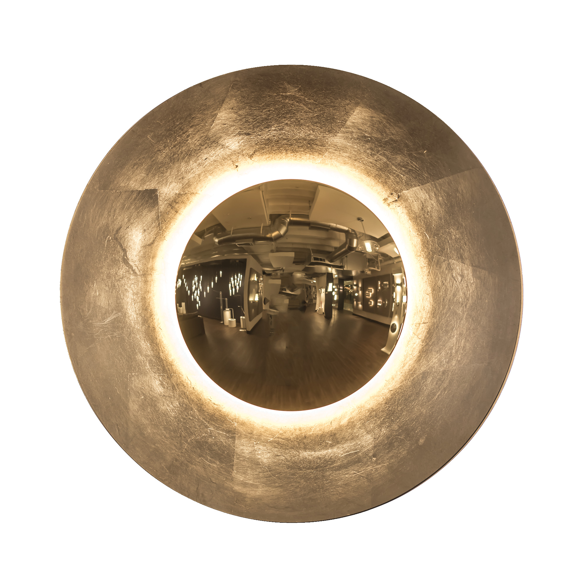 Whether you choose a single Blaze for a shimmering ceiling mount or mount multiple sizes together for a dramatic wall sconce display, Blaze ignites your décor with its hand-leafed finishes and warm, indirect illumination emanating from high-performance LEDs.