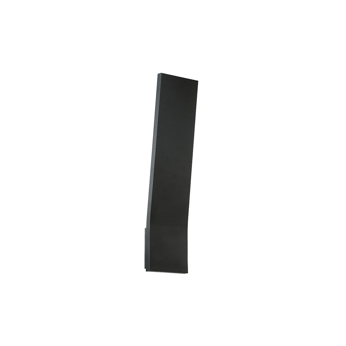 A new slant on modern lighting. This low profile angular sconce deploys robust indirect illumination on walls and surfaces in two sizes for various exterior and interior applications. The subtle graduated design offers a unique look and high style appeal.