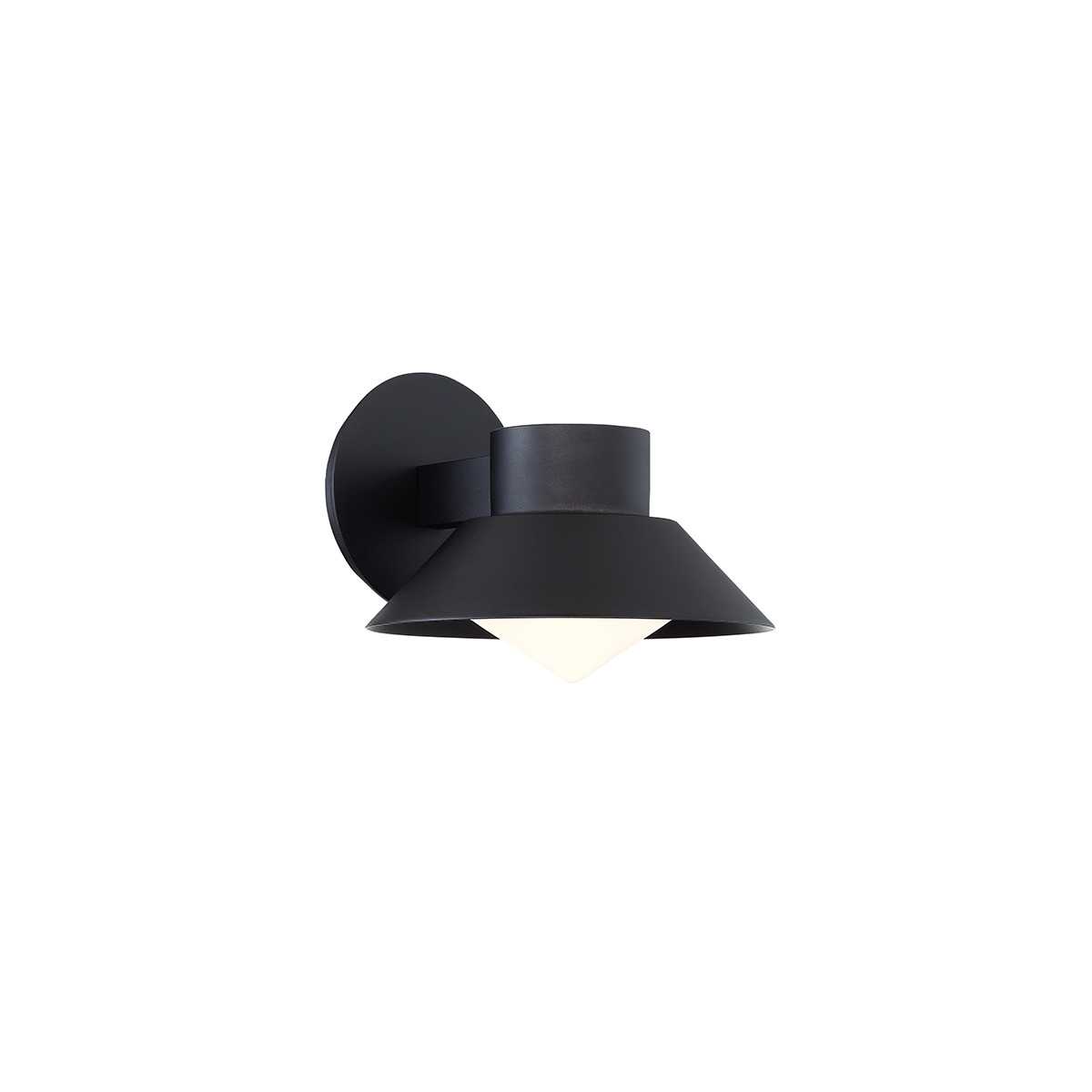The more time you spend with this refined outdoor sconce, the more you realize how exceptional it is. The artfully crafted body is smooth and supple, featuring subtly rounded shapes at the base and head, which is set off perfectly by a brilliant cone of mouth-blown etched opal glass peeking out from the hood. It doesn’t hurt that Oslo features some of the best LEDs in the industry, bringing incredible illumination to your exterior décor.