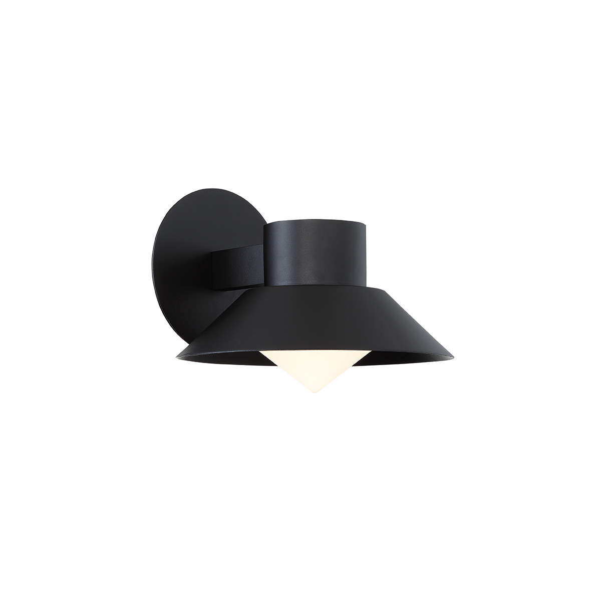 The more time you spend with this refined outdoor sconce, the more you realize how exceptional it is. The artfully crafted body is smooth and supple, featuring subtly rounded shapes at the base and head, which is set off perfectly by a brilliant cone of mouth-blown etched opal glass peeking out from the hood. It doesn’t hurt that Oslo features some of the best LEDs in the industry, bringing incredible illumination to your exterior décor.