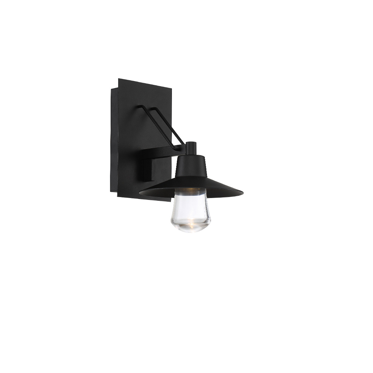 A more refined version of a classic hanging lantern, this modern design adds an element of intrigue with a touch of tradition. Efficient, state-of-the-art LED emits light through mouth-blown clear glass for a clean projection.