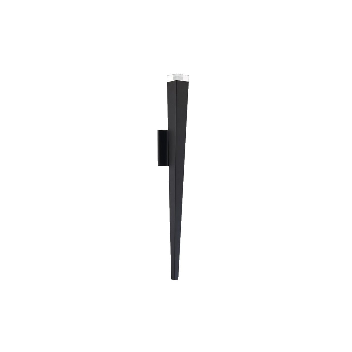Sleek and stylish, this versatile LED sconce with tapered torch design fosters an easy transition from interiors to exteriors for exceptional design continuity. Its frame is embodied with back light and solid crystal up light for warm ambience in upscale residential, hospitality and commercial spaces.