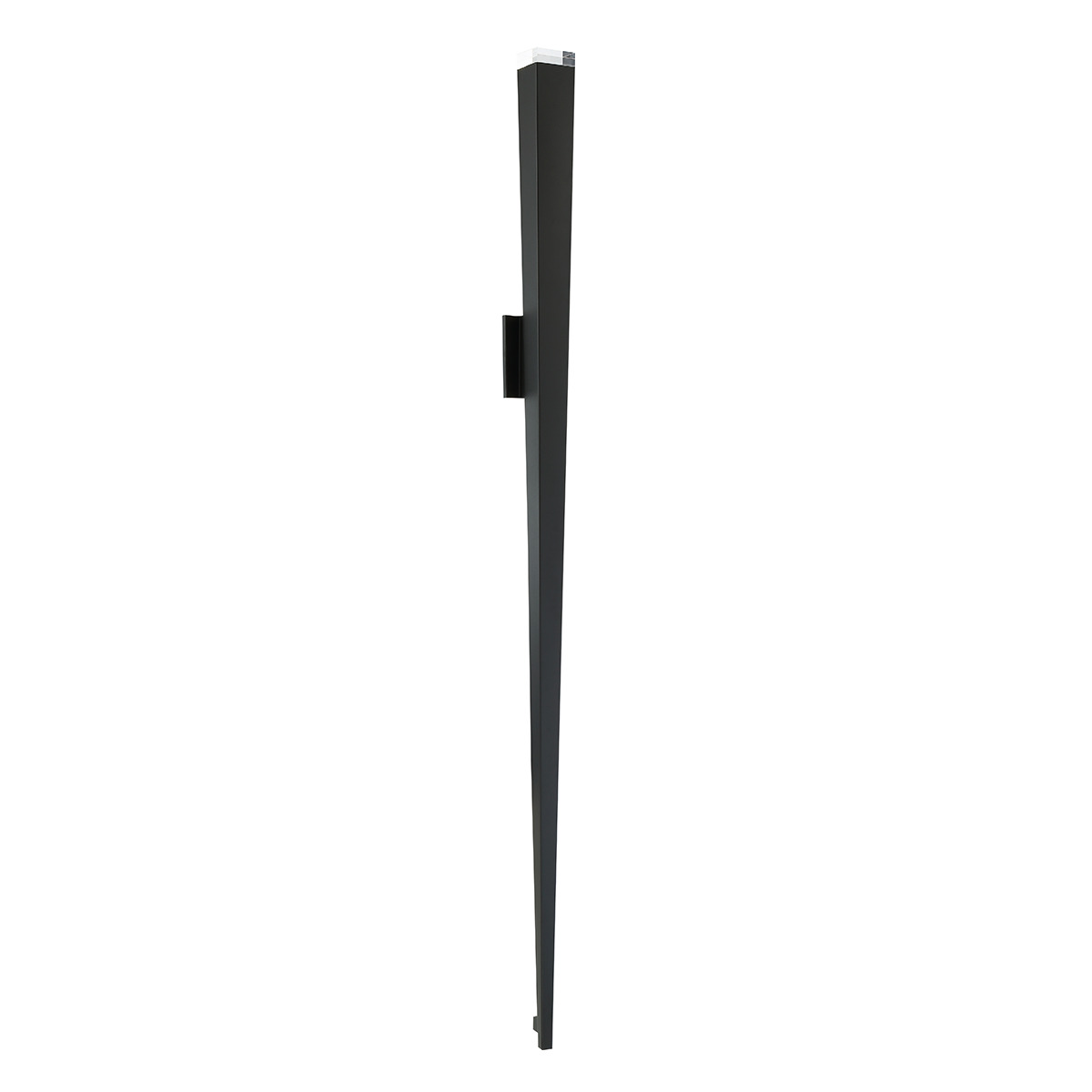 Sleek and stylish, this versatile LED sconce with tapered torch design fosters an easy transition from interiors to exteriors for exceptional design continuity. Its frame is embodied with back light and solid crystal up light for warm ambience in upscale residential, hospitality and commercial spaces.